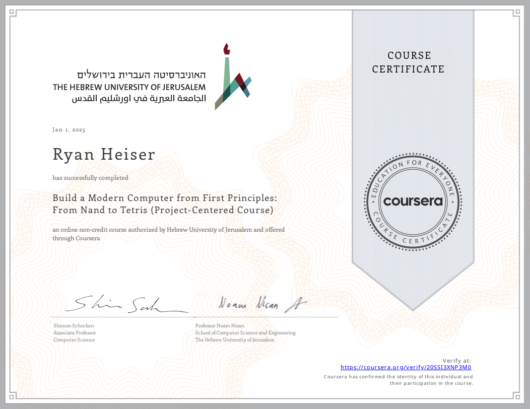 Build a Modern Computer from Frist Principles